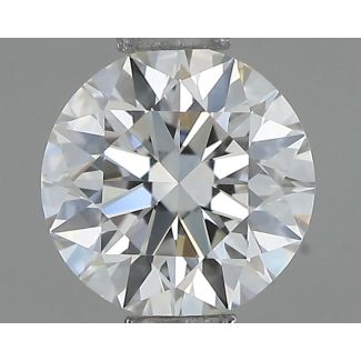 0.51 Carat Round H VVS2 EX GIA Natural Diamond