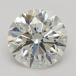 0.51 Carat Round I VVS1 EX GIA Natural Diamond