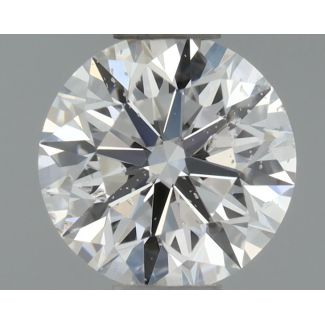 0.5 Carat Round D SI2 EX GIA Natural Diamond