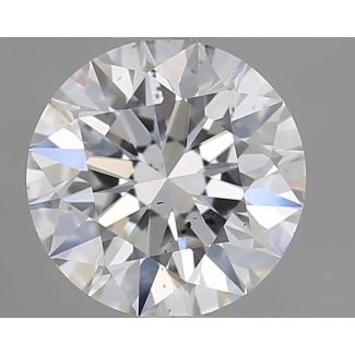 0.75 Carat Round F SI1 EX GIA Natural Diamond