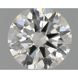 0.40 Carat Round H VVS1 EX VG GIA Natural Diamond