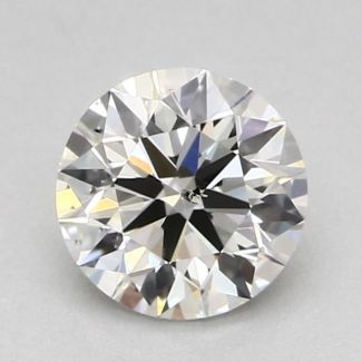 0.4 Carat Round H SI1 EX GIA Natural Diamond