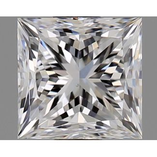 0.70 Carat Princess D SI1 - EX VG GIA Natural Diamond