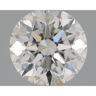 0.41 Carat Round F VS1 EX IGI Natural Diamond