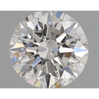 0.32 Carat Round G SI1 EX GIA Natural Diamond