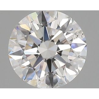 0.5 Carat Round F SI1 EX GIA Natural Diamond