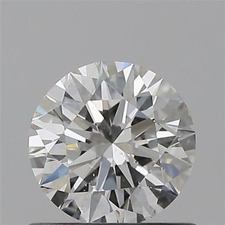 0.60 Carat Round F SI1 EX VG GIA Natural Diamond