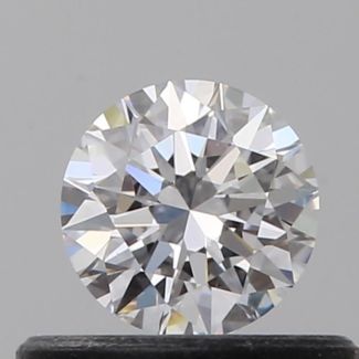 0.33 Carat Round D VVS2 EX GIA Natural Diamond