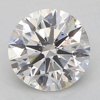 0.55 Carat Round F SI2 EX GIA Natural Diamond