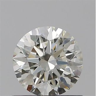 0.54 Carat Round H VVS2 EX IGI Natural Diamond