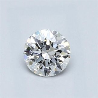 0.51 Carat Round E VVS1 EX GIA Natural Diamond