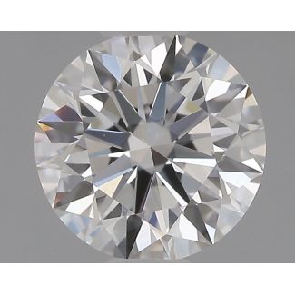 0.51 Carat Round E VVS2 EX GIA Natural Diamond