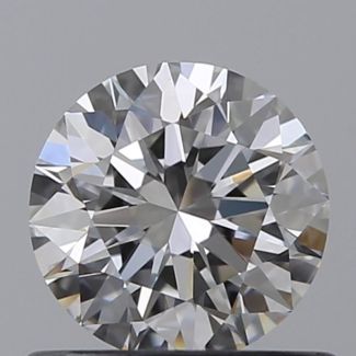 0.6 Carat Round F VS1 EX GIA Natural Diamond