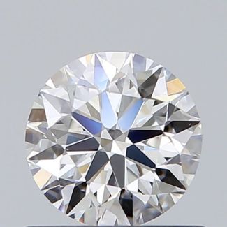 0.62 Carat Round E VVS2 EX GIA Natural Diamond