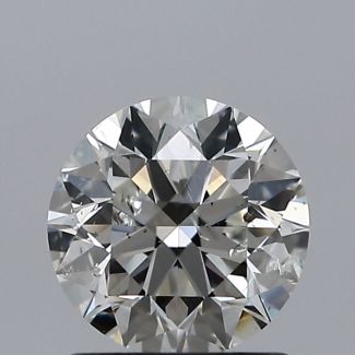 1.00 Carat Round H SI2 EX GIA Natural Diamond