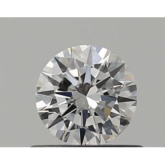 0.46 Carat Round D VVS1 EX GIA Natural Diamond