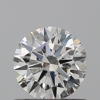 0.6 Carat Round G VVS1 EX VG GIA Natural Diamond