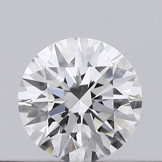 0.2 Carat Round F VS1 EX GIA Natural Diamond