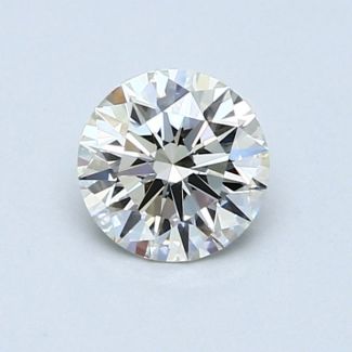 0.7 Carat Round I VVS2 EX GIA Natural Diamond