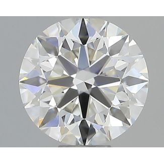 0.52 Carat Round F VS1 EX GIA Natural Diamond