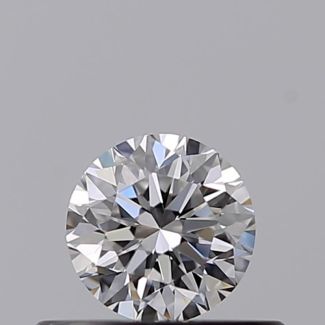 0.30 Carat Round D VVS2 VG EX GIA Natural Diamond