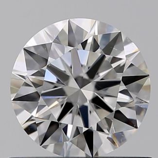 0.51 Carat Round F SI1 EX GIA Natural Diamond