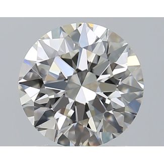 1.53 Carat Round H VVS1 EX HRD Natural Diamond