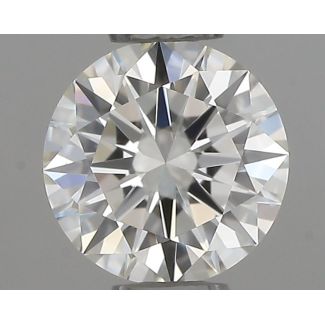 0.42 Carat Round H VVS2 EX IGI Natural Diamond