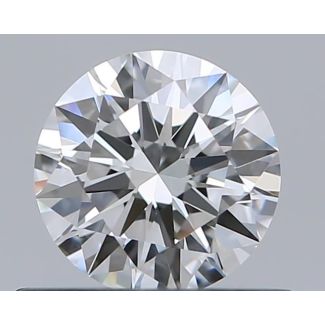 0.5 Carat Round F VVS1 EX GIA Natural Diamond