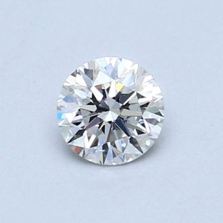 0.52 Carat Round E VVS2 VG EX GIA Natural Diamond