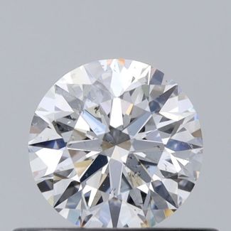 0.46 Carat Round D SI1 EX GIA Natural Diamond