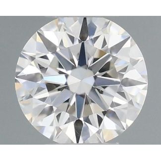 0.18 Carat Round H VVS1 EX GIA Natural Diamond