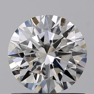 0.71 Carat Round I SI2 EX GIA Natural Diamond