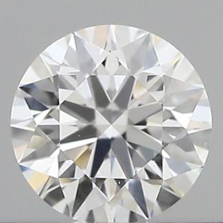 0.37 Carat Round E VVS1 EX GIA Natural Diamond