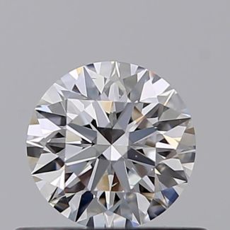 0.43 Carat Round D VS2 EX GIA Natural Diamond