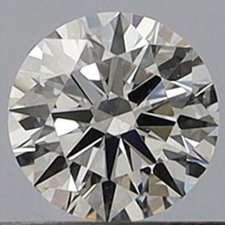 0.38 Carat Round F VS2 EX GIA Natural Diamond