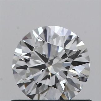 0.54 Carat Round E VVS1 EX GIA Natural Diamond