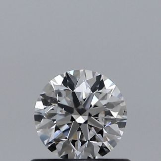 0.50 Carat Round D SI1 EX VG GIA Natural Diamond