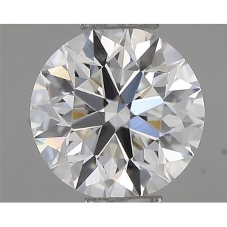 0.40 Carat Round G VVS2 EX VG GIA Natural Diamond