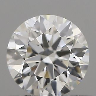 0.5 Carat Round F VVS2 EX GIA Natural Diamond