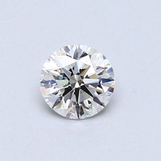 0.46 Carat Round F SI1 VG EX GIA Natural Diamond