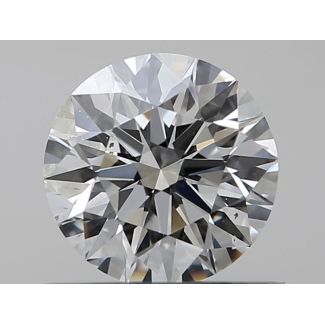 0.5 Carat Round H SI1 EX GIA Natural Diamond