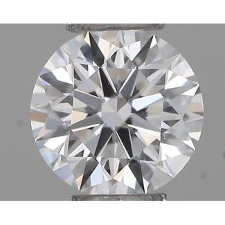 0.20 Carat Round D VVS2 EX VG GIA Natural Diamond