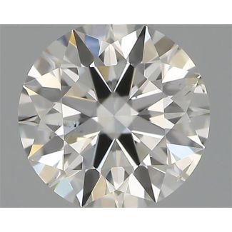 0.41 Carat Round H SI1 EX IGI Natural Diamond