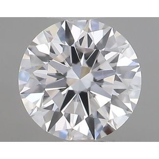 0.40 Carat Round E VVS2 EX GIA Natural Diamond