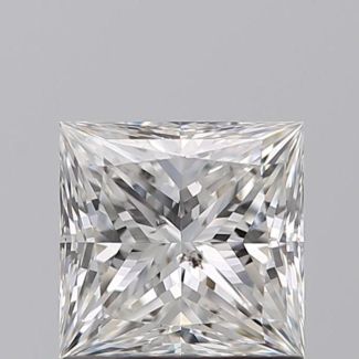 0.90 Carat Princess F SI2 - EX VG GIA Natural Diamond