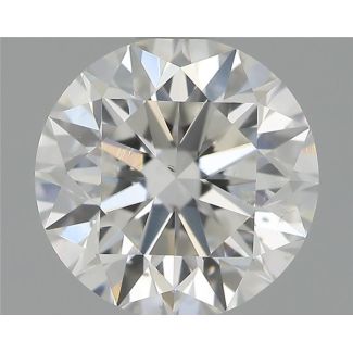 0.90 Carat Round G SI2 VG EX GIA Natural Diamond