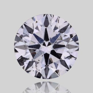 0.53 Carat Round D SI2 EX VG GIA Natural Diamond