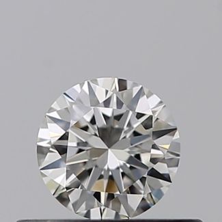 0.29 Carat Round H VVS2 VG EX GIA Natural Diamond