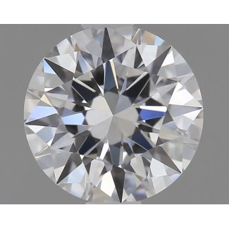 0.56 Carat Round D VVS2 EX GIA Natural Diamond